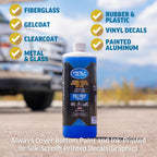 Poli Glow Poli Prep Concentrated Rv & Boat Surface Cleaner - Removes Oxidation, Stains, Dirt, Watermarks, Old Wax, Spray-On Cera