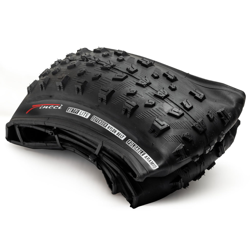Fincci Pair 29 X 26 Inch 68-622 Etrto Folding Bike Tires With Nylon Protection, 60 Tpi For Mountain, Mtb, Downhill Xcenduro Trai