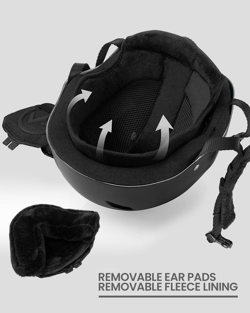 OutdoorMaster Kelvin Ski Helmet - Snowboard Helmet for Men, Women & Youth (Black,XL)
