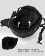 OutdoorMaster Kelvin Ski Helmet - Snowboard Helmet for Men, Women & Youth (Black,XL)