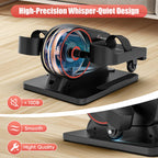 ANCHEER Under Desk Elliptical Machine, 2-in-1 Mini Exercise Bike, Digital Display, 9 Resistance Levels, 12 Speed Levels, Active