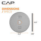 CAP Barbell Cast Iron Standard 1-Inch Weight Plate Set - Barbell Weights for Home Gym, Strength Training, and Weightlifting, 25
