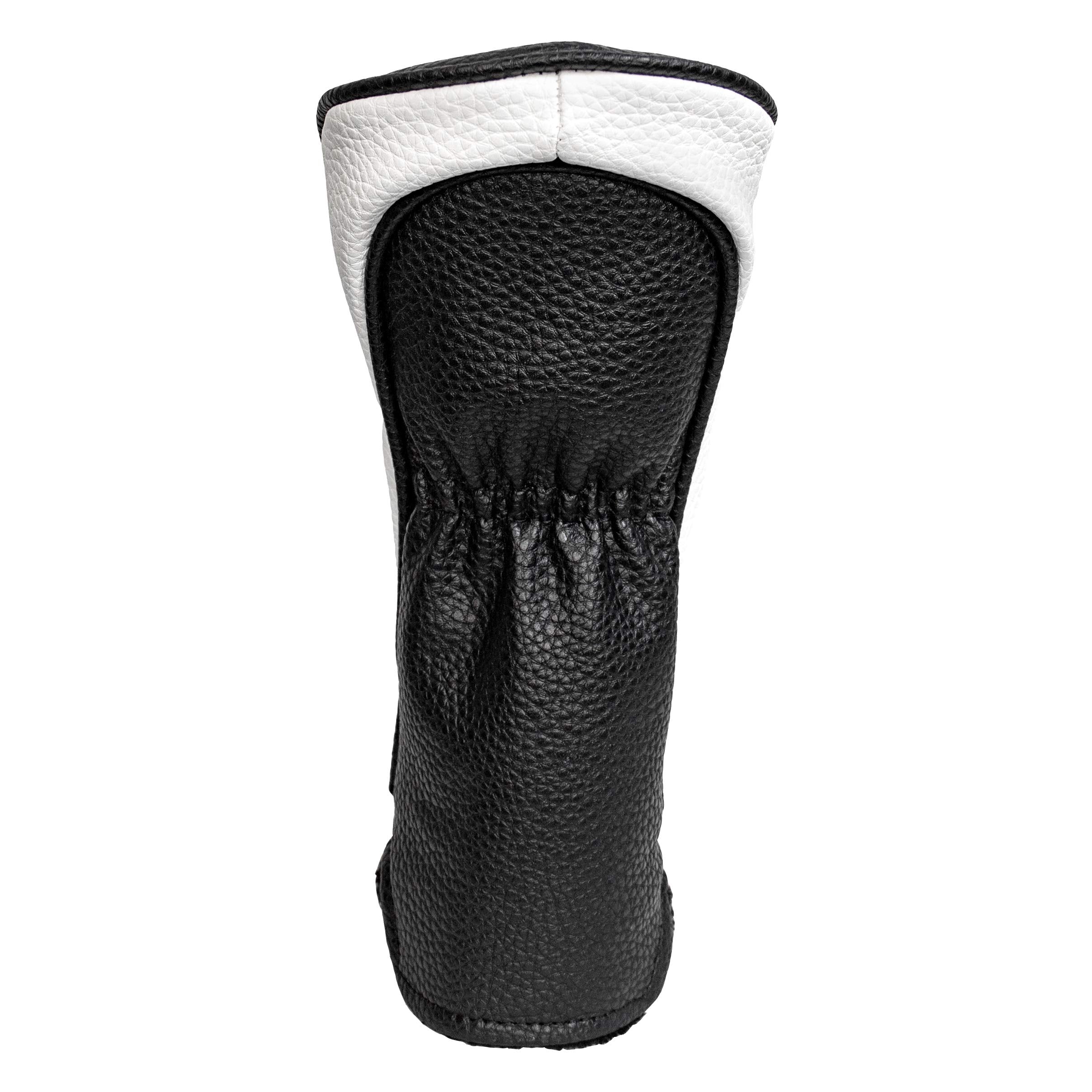 Proactive Sports Vintage Golf Club Head Covers For Fairway Woods| 3 Wood Headcover | Classic Leather Look | Black/White