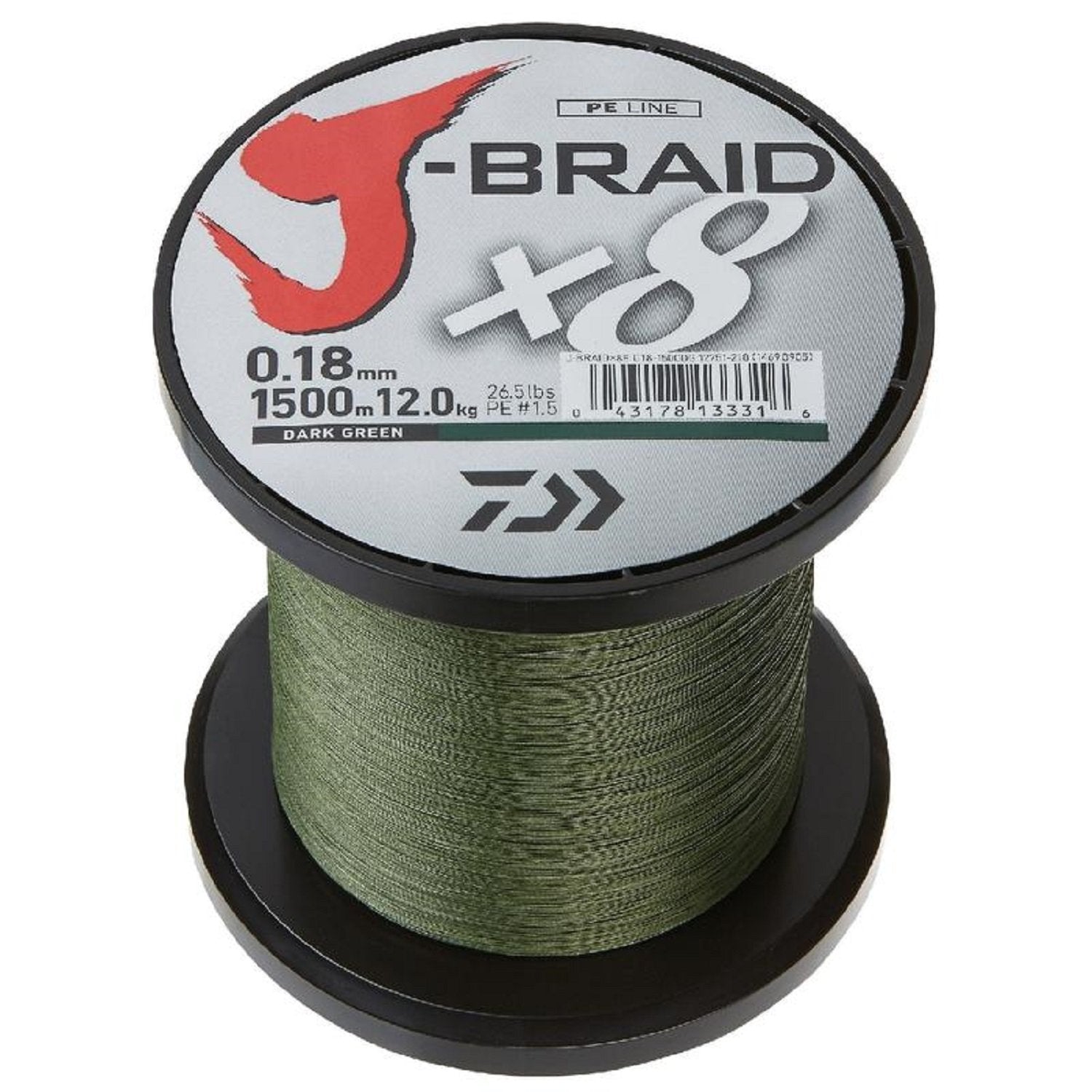 Daiwa Jb4U6-300Dg, Filler Spool, Dark Green, Mono Dia.= 1.5Lb.