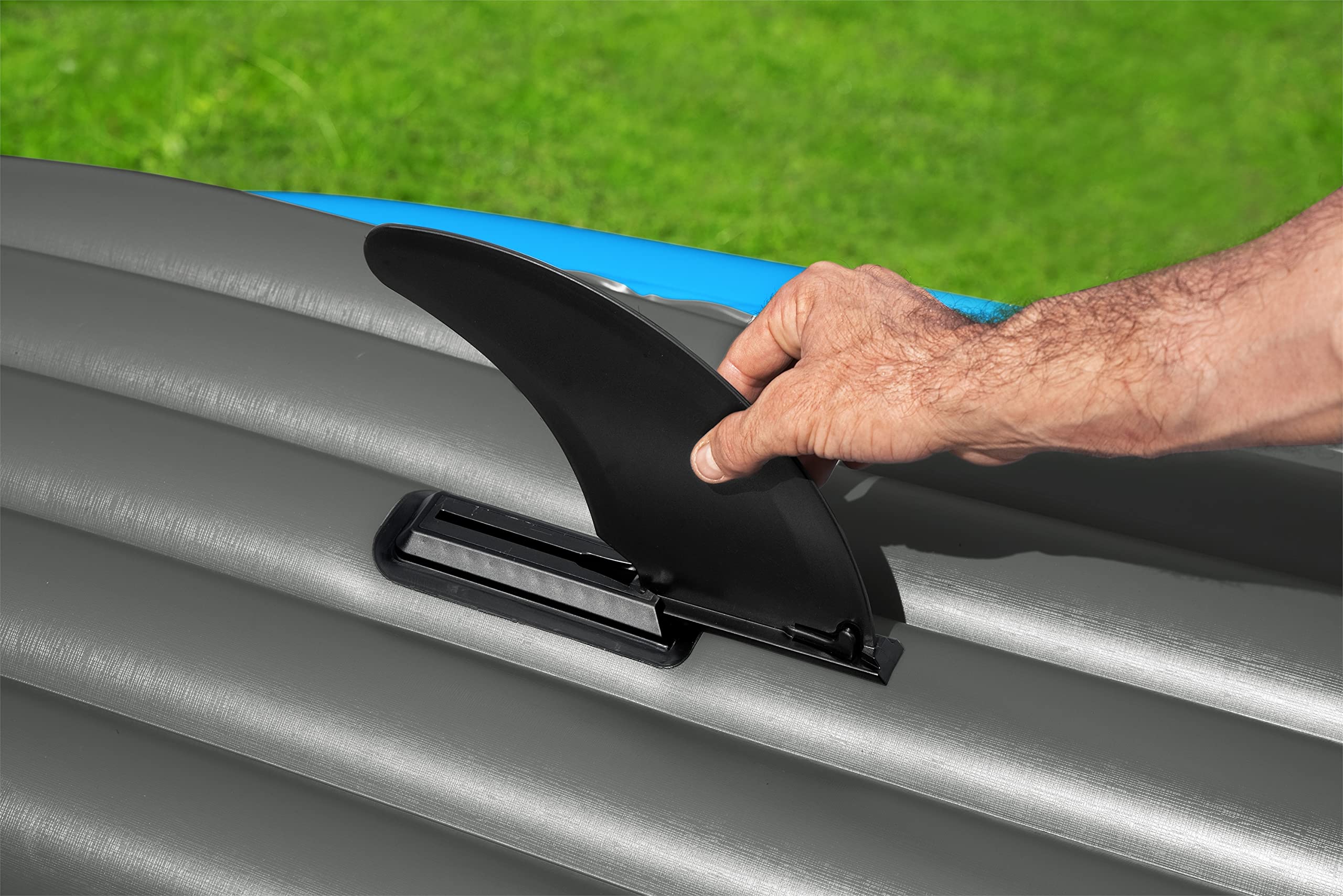 Bestway Hydro Force Inflatable Kayak Set  Includes Seat, Paddle, Hand Pump, Storage Carry Bag  Great For Adults, Kids And Famili
