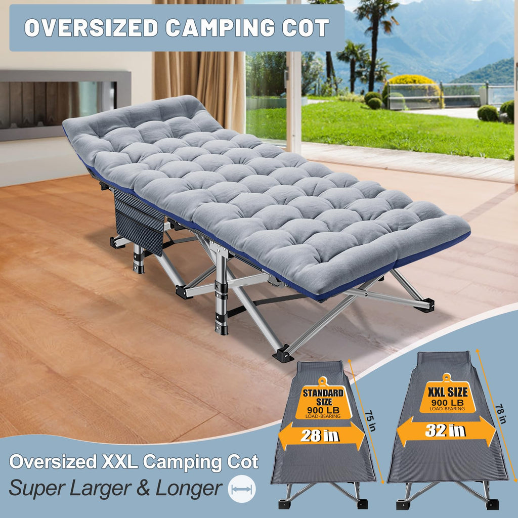 Slsy Folding Camping Cot, Folding Cot Camping Cot For Adults Portable With Carry Bags For Outdoor Travel Camp Beach Vacation