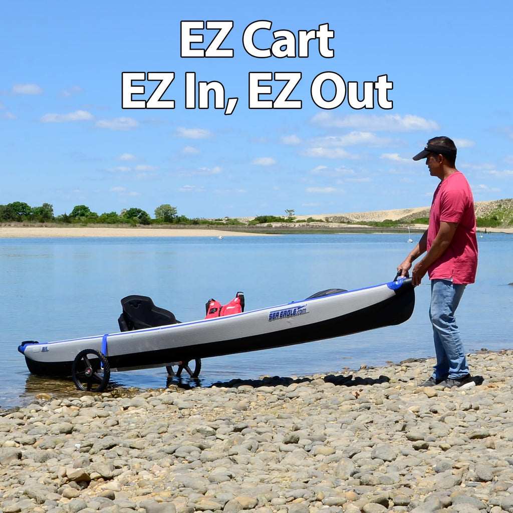 Sea Eagle Ez Cart - Chart Wheel System For Boats And Kayaks (Small Ez Cart)