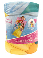 Jay Franco Disney Princess Trip Slumber Sack - Cozy & Warm Kids Lightweight Slumber Bag/Sleeping Bag - Featuring Ariel, Belle, A