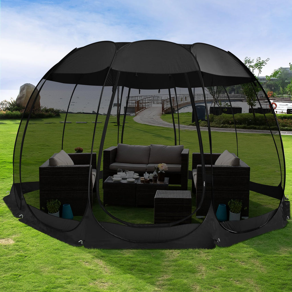 Alvantor Pop Up Screen House, Outdoor Mosquito Mesh Tent With Uv Resistant, Pop Up Canopy Easy Up, Foldable Screen Room For Camp