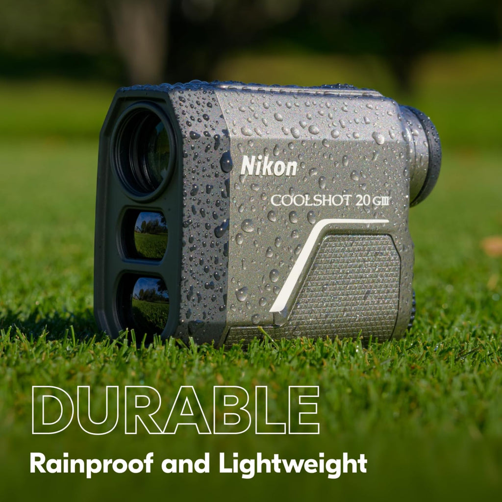 Nikon Coolshot 20 Giii Golf Rangefinder | Rainproof Laser Rangefinder With Locked On Quake And 5 Year Warranty | Official Nikon
