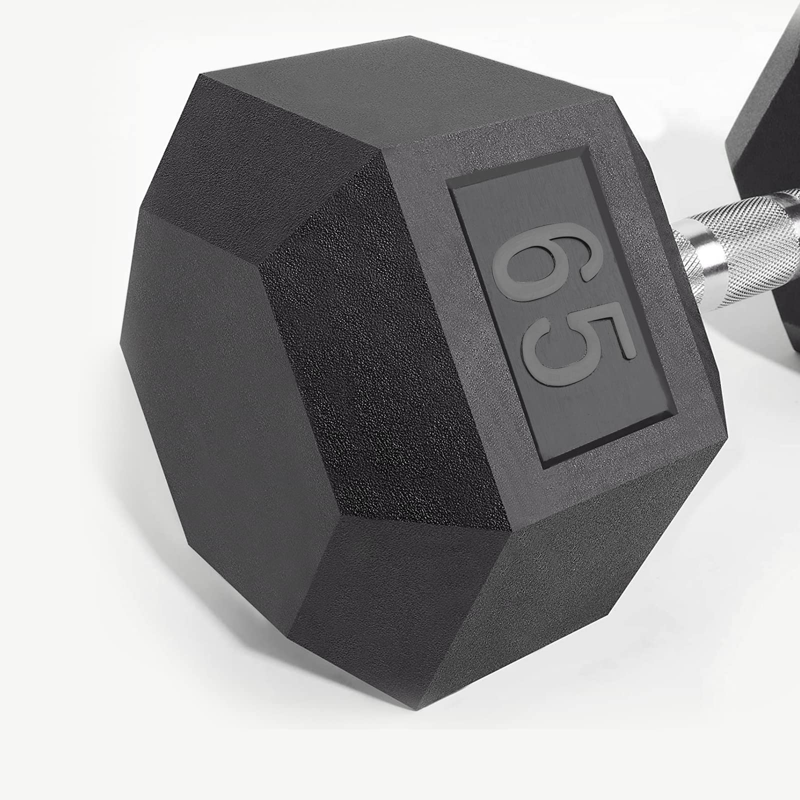 Lionscool Hex Dumbbell (65Lb Single) Black