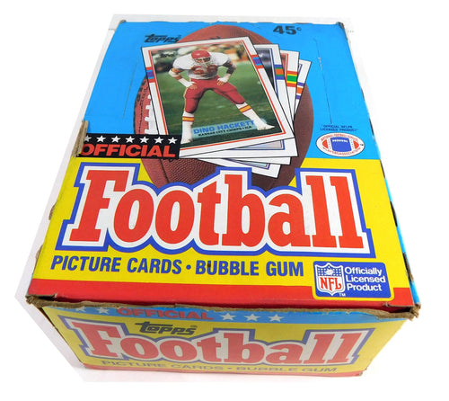 1989 Topps Football Cards, 36 wax packs in box