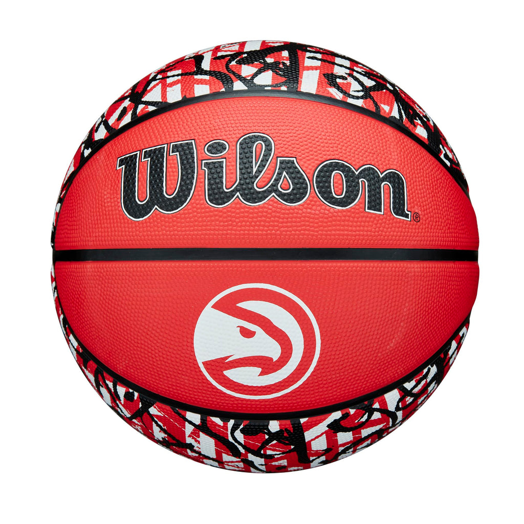 Wilson Nba Team Graffiti Basketball - Atlanta Hawks, Size 7-29.5''
