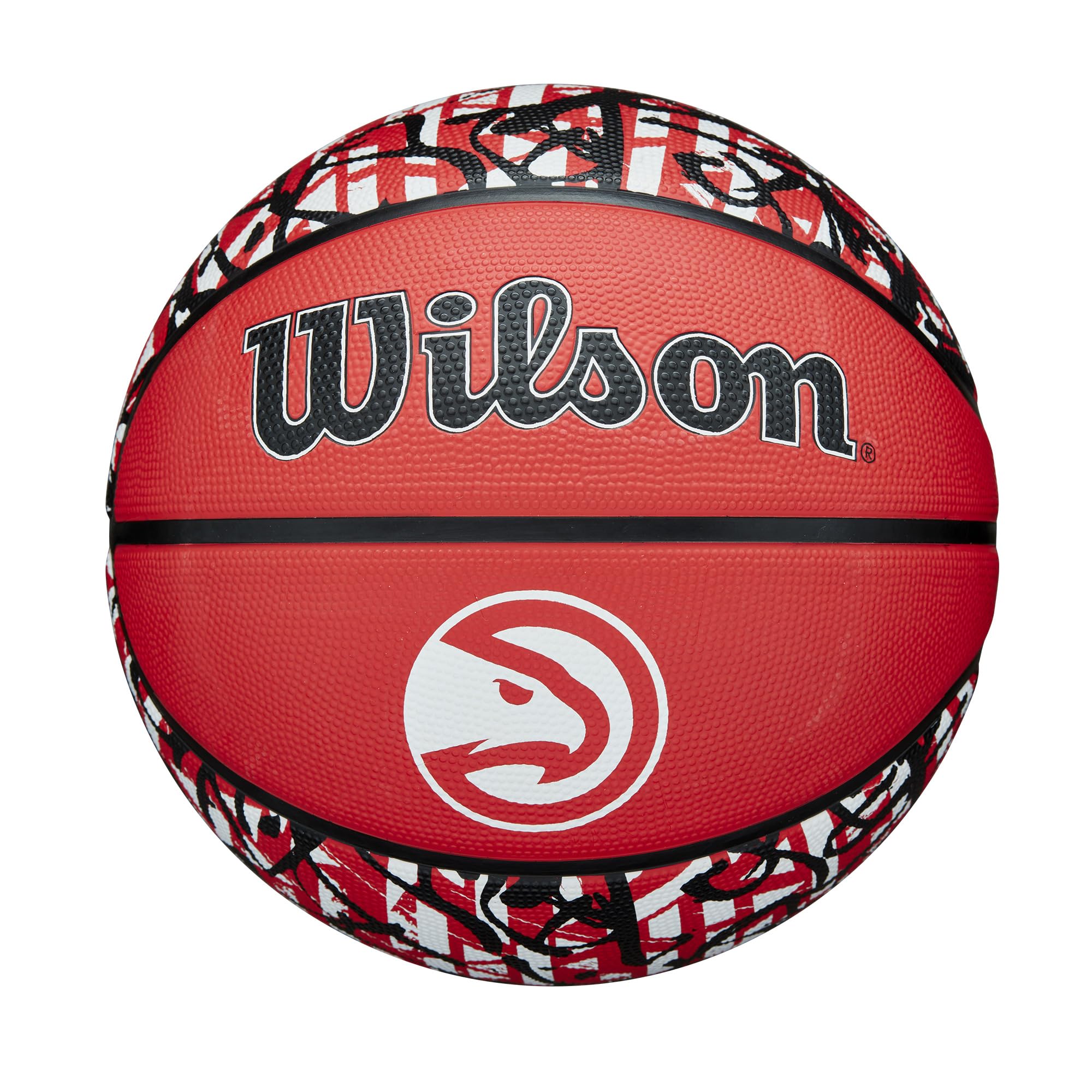 Wilson Nba Team Graffiti Basketball - Atlanta Hawks, Size 7-29.5''