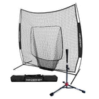 Powernet Baseball Softball Practice Net 7X7 With Travel Tee  Practice Hitting, Pitching, Batting, Fielding  Portable Backstop (B