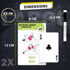 Flexies Pilates Bar Workout Cards - 58 Exercise Cards With Pilates Stick Work Out Postures, Instructions & Breathing Tips  Free