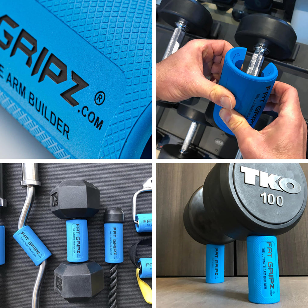 Fat Gripz Pro - The Simple Proven Way To Get Big Biceps & Forearms Fast - At Home Or In The Gym (Winner Of 3 Menas Health Magazi