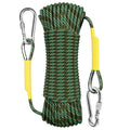 X Xben Outdoor Climbing Rope, 8Mm Diameter Static Rock Climbing Rope 40M(132Ft) Tree Climbing Rappelling Rope With Hooks, Escape