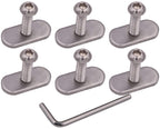 Meter Star 6 Pcs 304 Stainless Steel Kayak Rail Screws & M6 Track Nuts Rail Hardware Gear Mounting Replacement Kit For Kayaks Ca