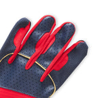 Under Armour Men'S Harper Baseball Gloves, (410) Midnight Navy/Red/Metallic Gold, Large