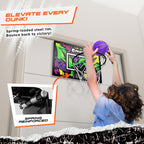 AND1 Over The Door Mini Basketball Hoop: 18x12 Shatterproof Backboard, 2 Mini Basketballs, and Hand Pump Included- Ultimate Indo