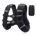 Liveet Weighted Vest, 25 lbs Weighted Vest for Women Men, Weight Vest with Reflective Strips Adjustable Buckle Straps for Walkin