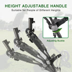 Kvv 3 Wheel Foldable/Collapsible Golf Push Cart Ultra Lightweight Smallest Folding Size, New-Version Scorecard Holder Umbrella H