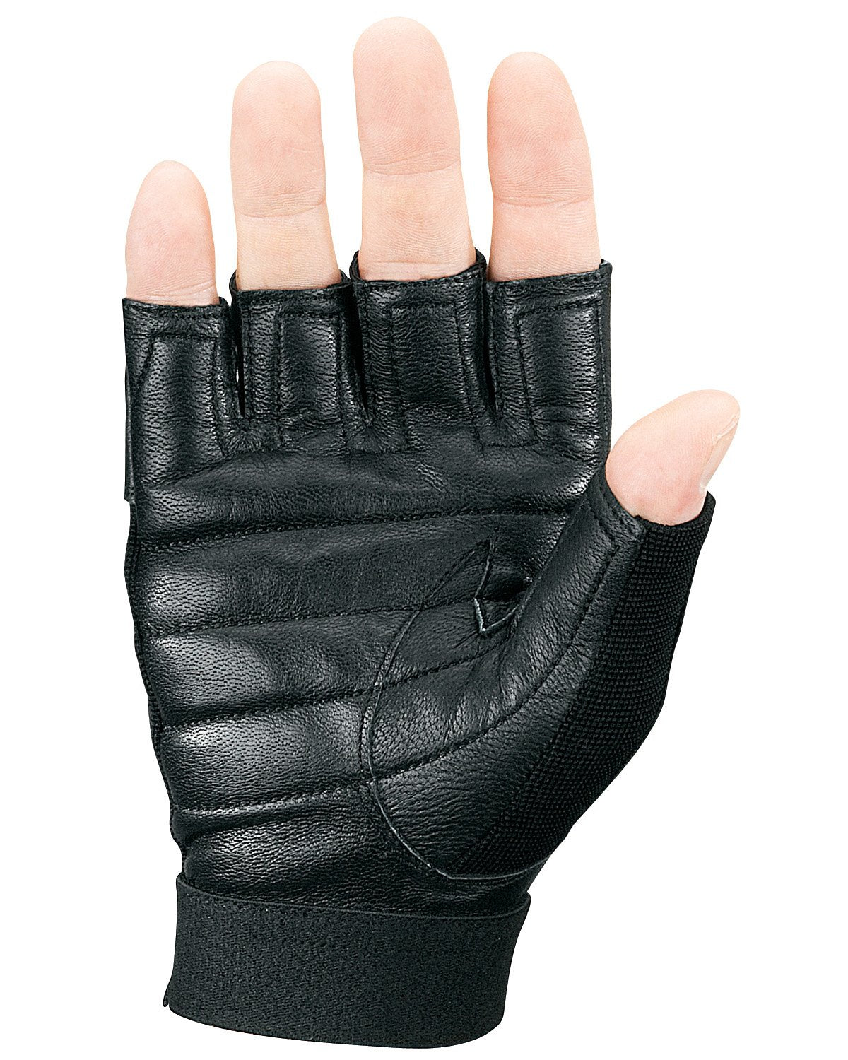 Markwort Palm Pad Weight Lifting Gloves, Black, Medium