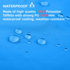 Azarxis Tent Tarp Waterproof Camping Tarpaulin Groundsheet Footprint For Hiking Backpacking(S, Sky Blue)