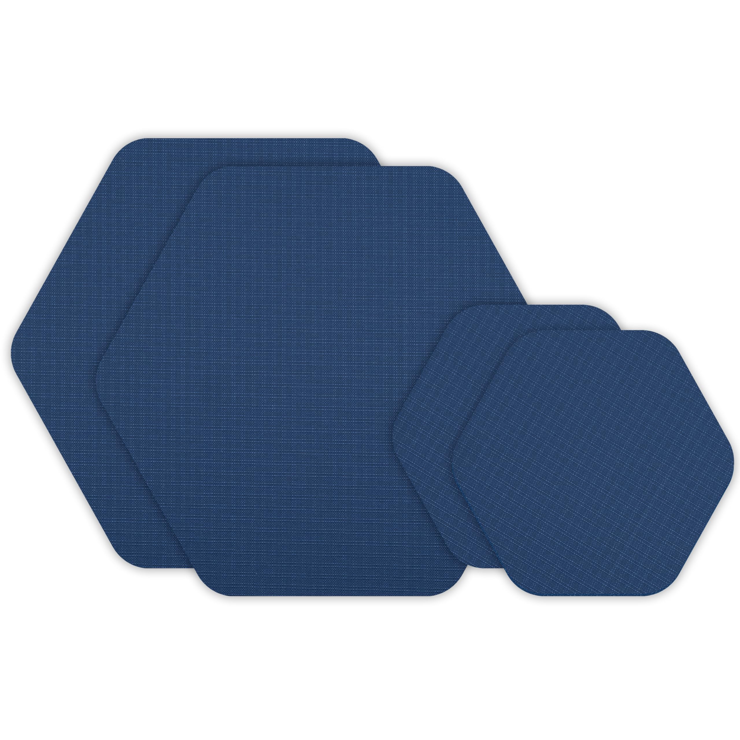 GEAR AID Tenacious Tape Hex 2.5 and 1.5 Shapes, MicroRipstop Outdoor Fabric Repair Patches, PeelandStick to Fix Holes a