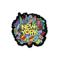 VVWV New York Souvenir Wooden Fridge Magnets Refrigerator Home Kitchen Dcor MDF Fridge Magnet L X H 7 X 7 Cm