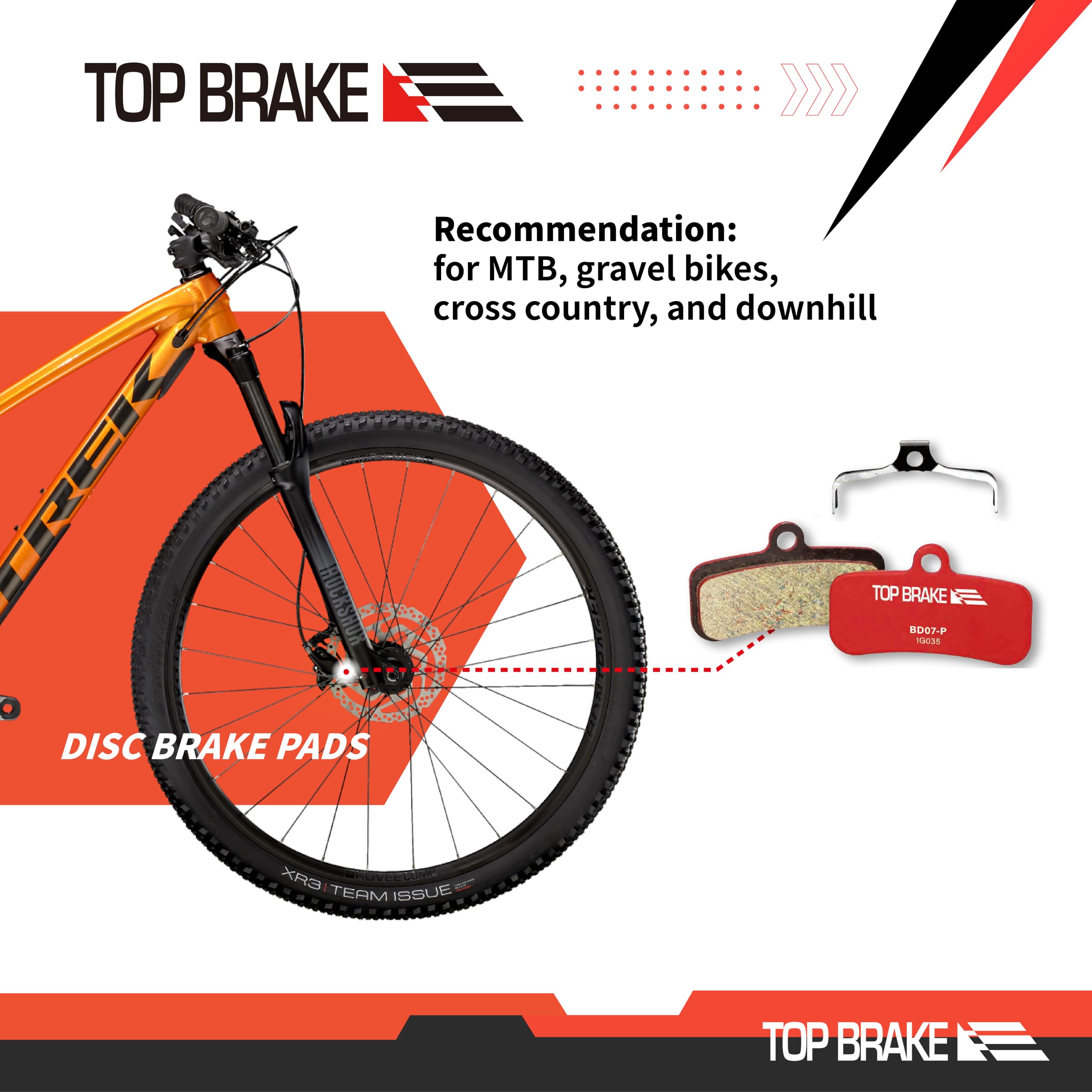 Top Brake Disc Bicycle Brake Pads For Shimano Saint Br-M810 Zee M640 M9120, Deore Xt Br-M8020, M8120,M6120,Br-Mt420,Mt510,Mt520