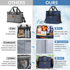 Lifewit Cooler Bag 60 Cans Collapsible And Insulated Large Lunch Bag Leakproof Soft Cooler Portable For Camping/Bbq/Family Outdo