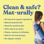 ASUTRA Yoga Mat Cleaner Spray (Fresh & Unscented), 4 fl oz - No Slippery Residue, Deep-Cleansing for Fitness Gear & Gym Equipmen