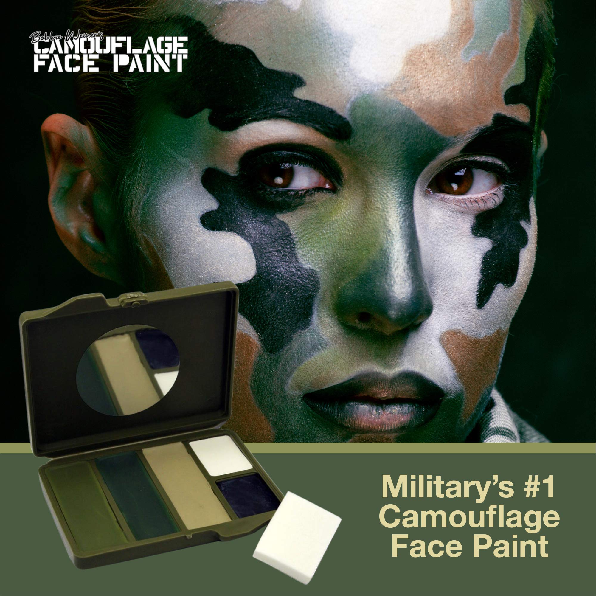 Bobbie Weiner 5 Color Face Paint Kit, Camouflage