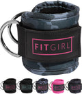 Fitgirl - Ankle Strap For Cable Machines And Resistance Bands, Work Out Cuff Attachment For Home & Gym, Booty Workouts - Kickbac