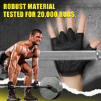 HOZMOZ Ventilated Weight Lifting Gloves, Thick Padded Workout Gym Gloves with Full Palm Protection & Grip & Shock Absorption for