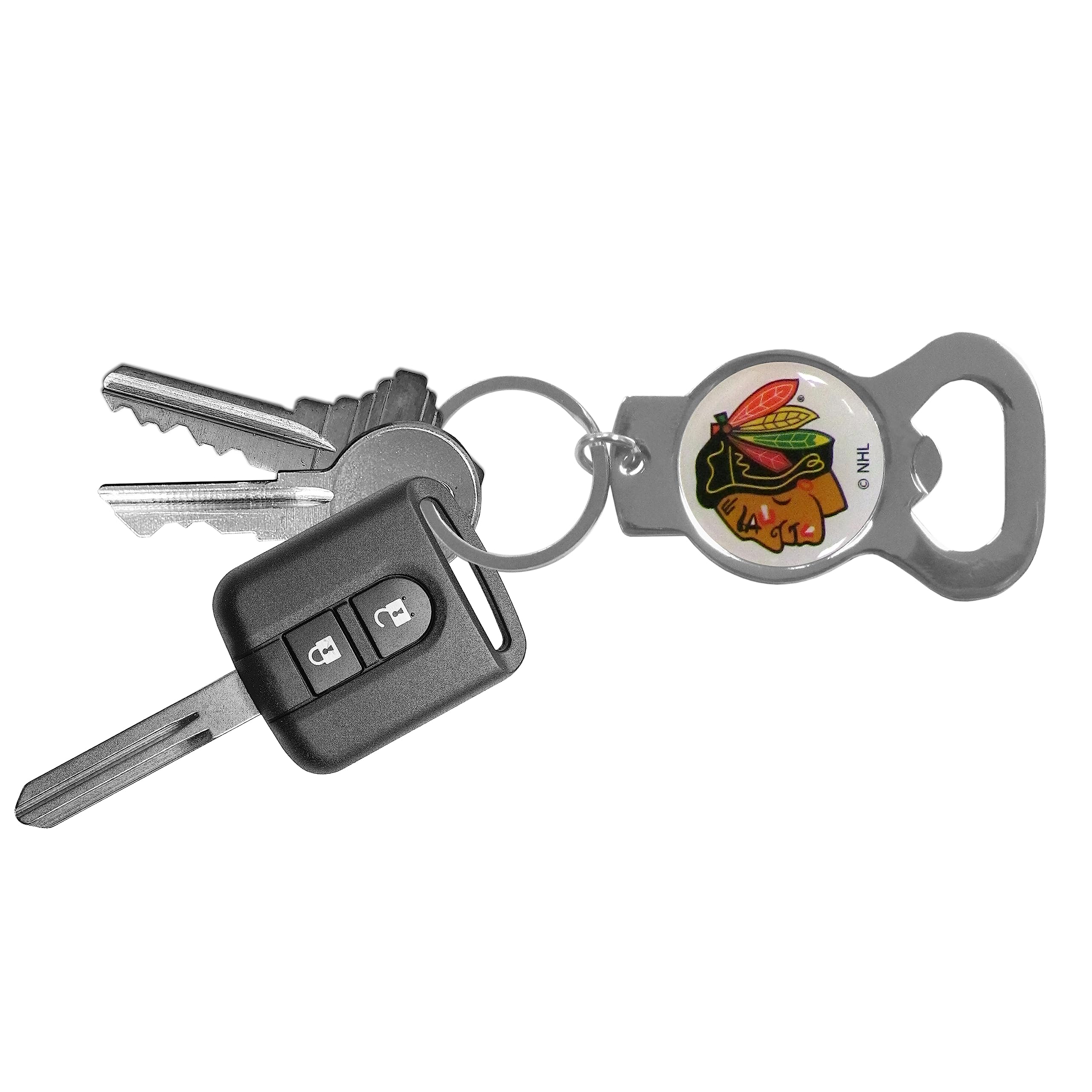 Nhl Siskiyou Sports Fan Shop Chicago Blackhawks Bottle Opener Key Chain One Size Team Color