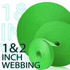 Teceum 1 Inch Webbing - Grass Green - 10 Yards - 1    Webbing For Climbing Outdoors Indoors Crafting Diy Nw