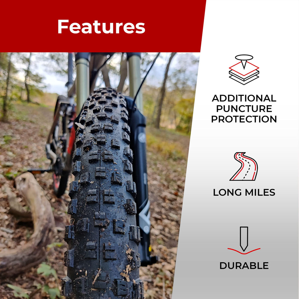 Fincci Pair 29 X 2.25 Inch Bike Tires 57-622 Foldable 60 Tpi With Nylon Protection For Mountain Enduro Gravel Mtb Hybrid Bicycle