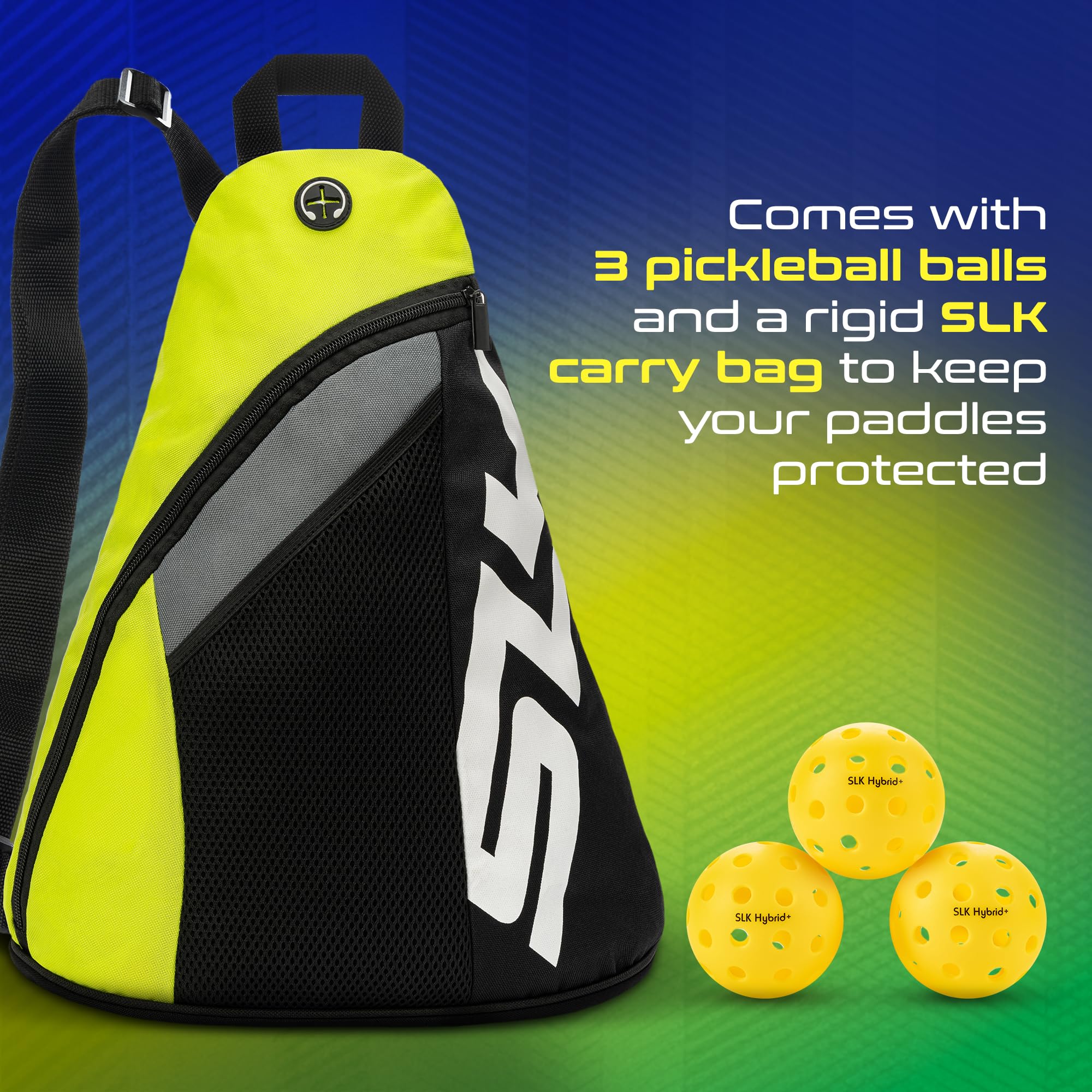 Slk Neo 2.0 By Selkirk Pickleball Paddle  Features A Graphite Face, Sx4 Honeycomb Core, And Spinflex Textured Surface For Tracti