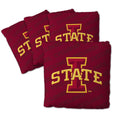 YouTheFan Officially-Licensed NCAA Iowa State Cyclones Set of 4 Cornhole Bags - All Weather Regulation 6    x 6    Size - 16oz W