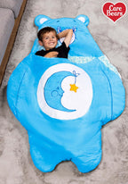 Kids Care Bears Bedtime Bear Sleeping Bag, Blue Care Bear Slumber Bag, Soft Cozy & Warm Nap Mat For Boys & Girls St