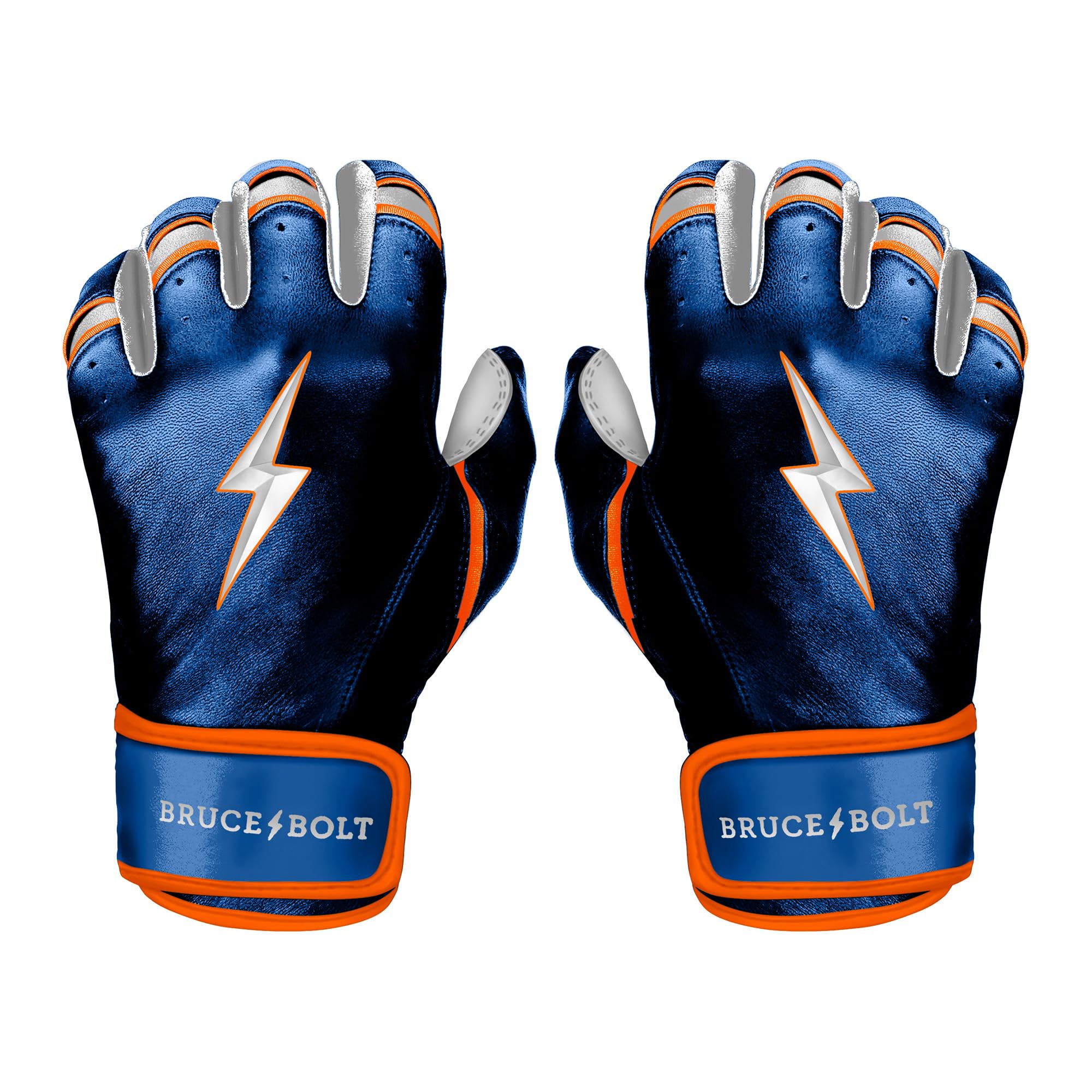 BRUCE BOLT Signature Series Short Cuff Batting Gloves - Brandon Nimmo Edition - Nimmo Blue - XLarge