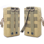 Tacticool 2 Pack Molle Pouches - Tactical Compact Water-Resistant Edc Pouch (2 Pack-Tan)