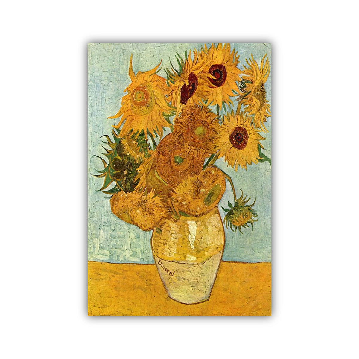 BIRDS MIND Fridge Magnet Gift  Van Gogh  Vase with Sunflowers Painting  for Home & Office Kitchen Refrigerator Door Decors |