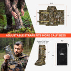 Gearoz Snake Gaiters Snake Chaps, Waterproof Lower Legs Snake Guards, Snake Bite Protective Gaiters, Anti-Snake Gaiters For Men/