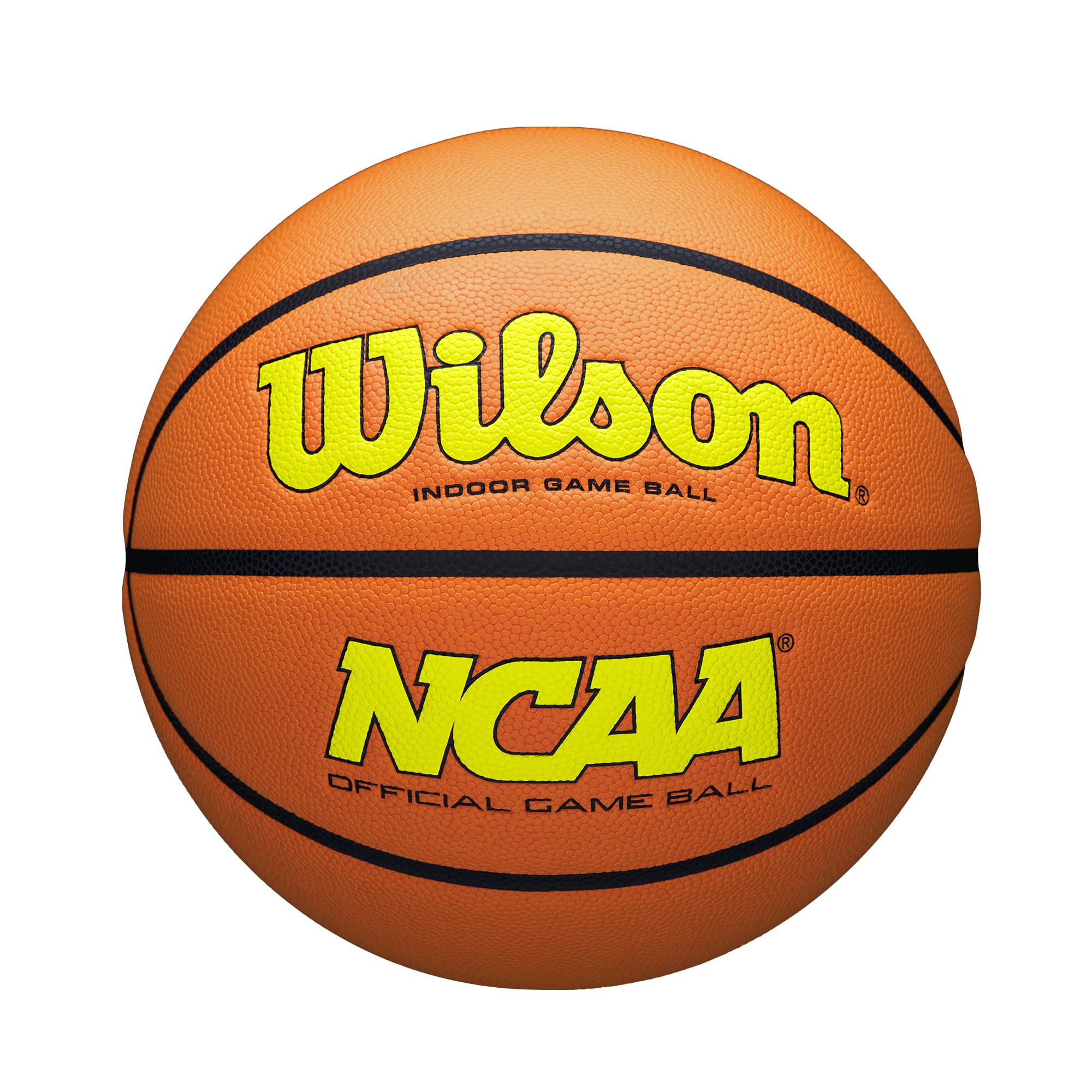 Wilson Ncaa Evo Nxt Official Indoor Game Basketball - Optic Yellow/Orange, Size 6-28.5''