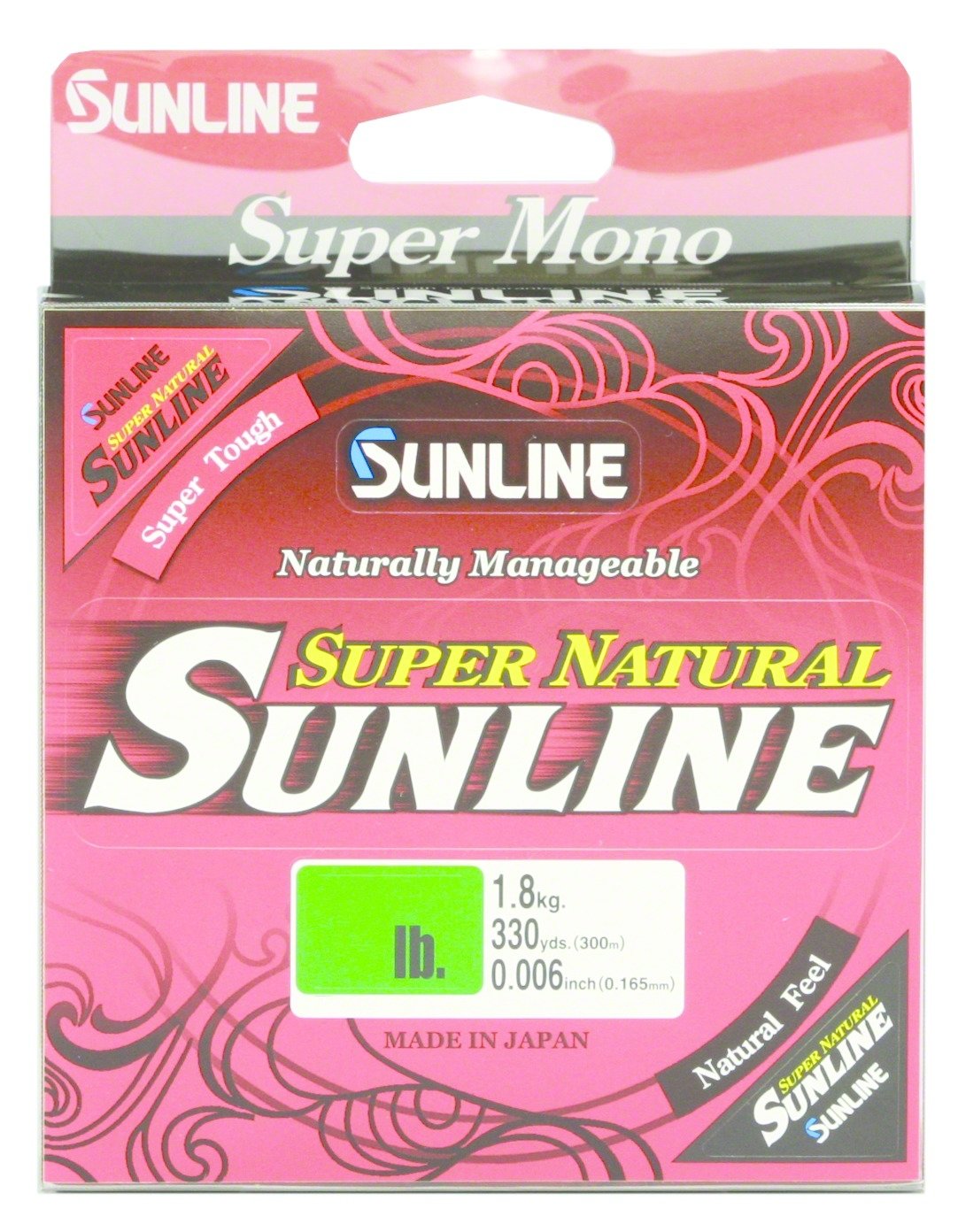 Sunline Super Natural Monofilament Fishing Line (Natural Clear, 10-Pounds/330-Yards)