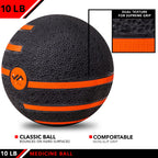 Jfit Medicine Exercise Ball With Dual Texture, 10 Lb